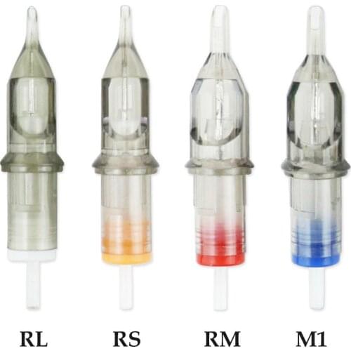 10/5pcs Disposable Eyebrow Tattoo Needles RL RS RM M1 Sterilized Microblading Permanent Makeup Cartridge Needles Tattoo Supplies