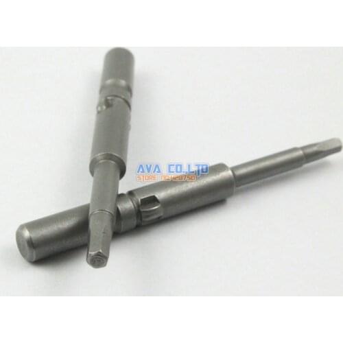 10 Pieces Hexagon Screwdriver Bit S2 Steel 6mm Round Shank 60mm Long H3.0 Tip (Fit 802 Electric Screwdriver)