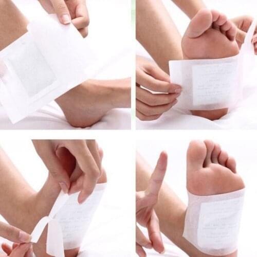 Detox Foot Pads Patches with Retail Box and Adhesive Cleansing Detox Foot Pads(10pcs Pads+10pcs Adhesive) 100packs