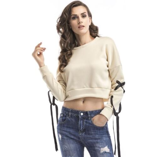 2017 S-XL New Autumn Women Short Full Hoodies Casual Winter Fashion Sweatshirts Pullover Tops