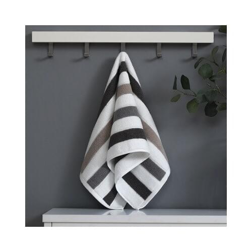 3Pcs 34*76Cm Super Absorbent Shower for Home Bathroom Stripe Cotton Towels Bathroom for Adults Cloth Men Women Travel Towel