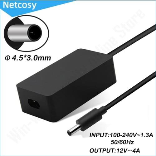 48W 12V 4A 1627 AC Adapter Charger For Microsoft Surface Pro 3 Docking Station 1664 Power Supply Transformer with Power Cord