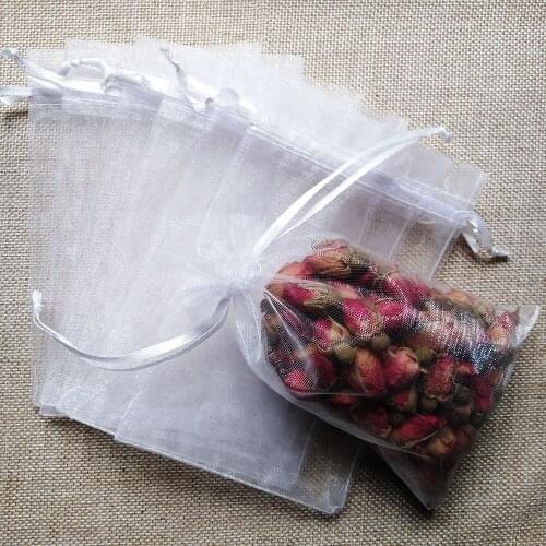 500pcs/lot Wholesale 24 Colors 10x15cm Organza Bags Wedding Party Christmas Gift Jewelry Packaging Bags Drawstring Bag Pouch