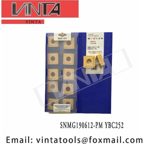 Free shipping high quality 10pcs/lots SNMG190612-PM YBC252 cnc carbide turning inserts