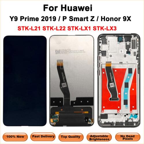 For Huawei P Smart Z STK-LX1 Display For Huawei Y9 Prime 2019 LCD Display With Touch Screen Assembly LCD For Huawei Honor 9X LCD