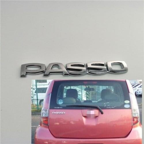 For Toyota Passo Rear Trunk Emblem Badge Decal Logo Sticker