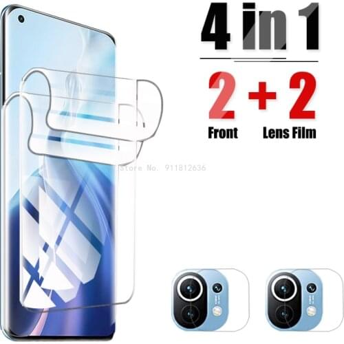 Hydrogel Screen Protector For Xiaomi Mi 11 Pro Mi11 Ultra Camera Len Protective Glass For Xiaomi 11 Mi11Pro Xaomi Mi11Ultra Film