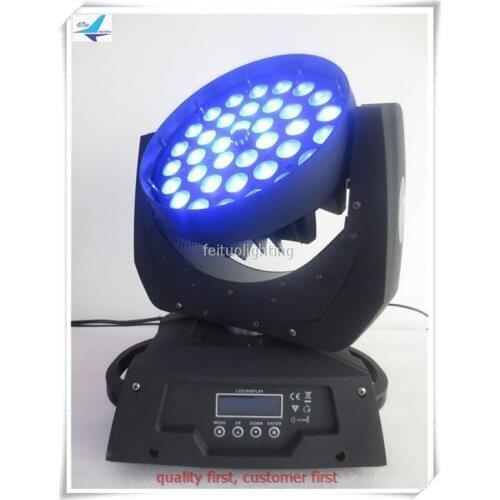 H-8/lot professional dj set moving head 36x10w rgbw 4 in 1 led mover light zoom dmx stage lighting