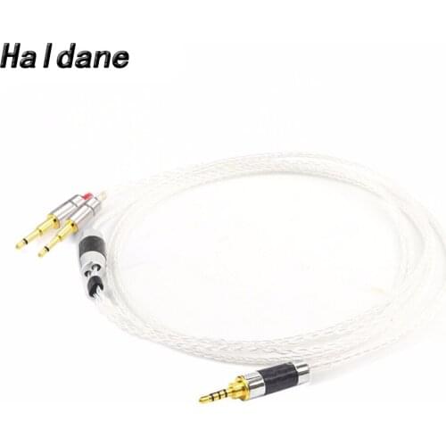 Haldane HIFI 2x2.5mm Silver Plated Headphone Upgrade Cablefor HD477 HD497 HD212 pro EH250 EH350 Oppo PM-1PM-2 audese sine
