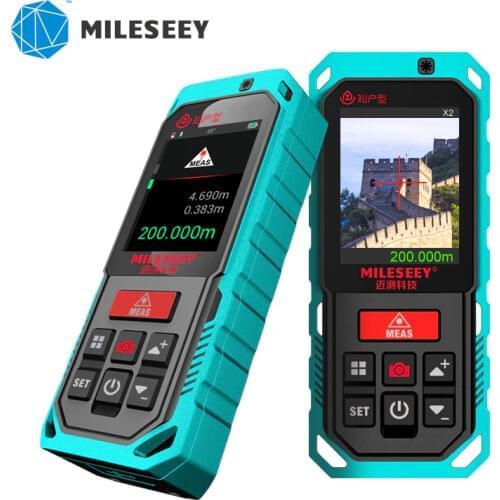 Mileseey Bluetooth camera infrared Laser rangefinder 200m Rechargeable Laser Meter with Rotary Touch Screen