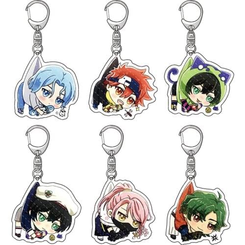 Kawaii SK8 The Infinity Figure Keychain Car Key Chain Cute Reki Snow Miya Langa Cheery Blossom Keyring Bag Pendant Anime Jewelry