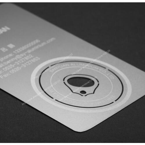 Ruler printing/ stainless steel metal business card