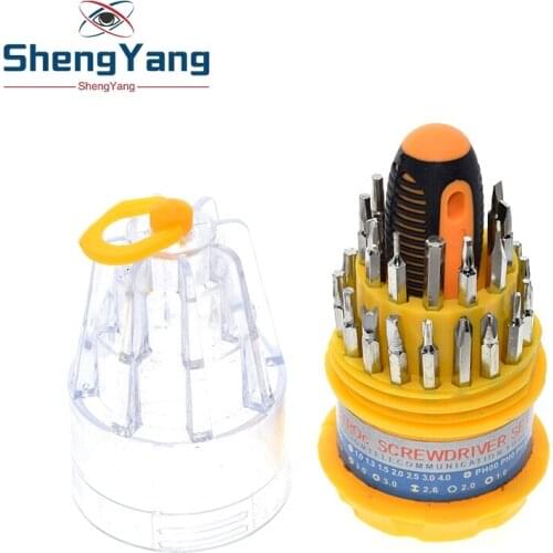 High quality carbon steel pagoda multi-function 31-in-1 batch of manual screwdriver combination tool Screwdriver tool set sale