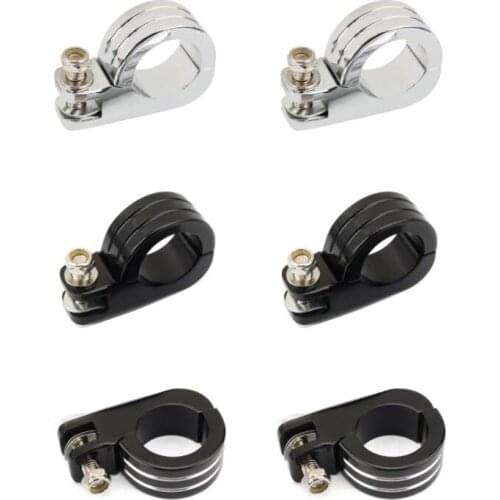 Motorcycle Foot Peg P-Clamp Chrome 1 1/4" 32mm 1 1/2" 38mm Footrest Pedal Footpegs Mounting Kits case For Harley For Yamaha