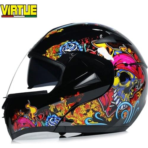 Motorcycle Helmet Half Face ABS Motorbike Helmet Safety Double Lens Helmet Moto Casque for Women/Men Casco Moto