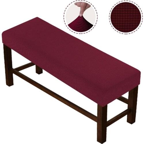 Soft Stretch Dining Room Spandex Elastic Chair Bench Covers Slipcover Seat Protector for Living Room Kitchen Bedroom