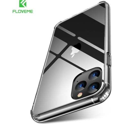 FLOVEME Transparent Case For iPhone 11 Pro Max Case Cover For iPhone 11pro Max Case For iPhone XR 7 8 X XS Max TPU Clear Funda