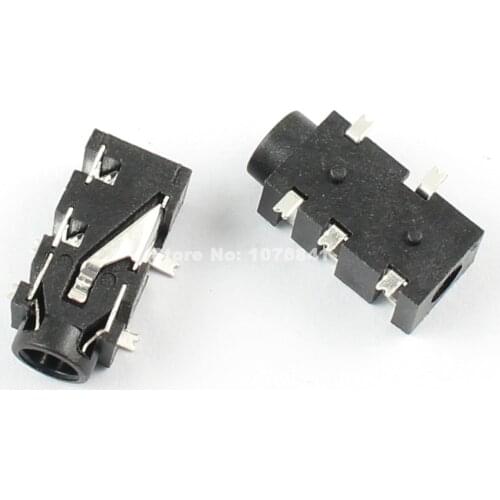 20pcs 3.5mm Female Audio Connector 5 Pin SMT SMD Stereo Headphone Jack PJ327F