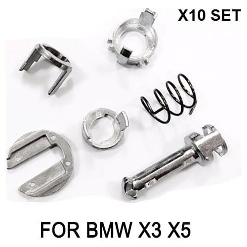 X10 Set Door Lock Barrel Cylinder Repair Kit Fits BMW X5 E53 & 2003-2010 E83 X3 2.5L 3.0L 4.4L 4.6L 4.8L 1999-2006 New