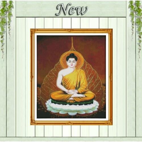 Sakyamuni Buddhism belief diy painting Counted Print on canvas DMC 11CT 14CT chinese Cross Stitch kits Needlework Sets embroider