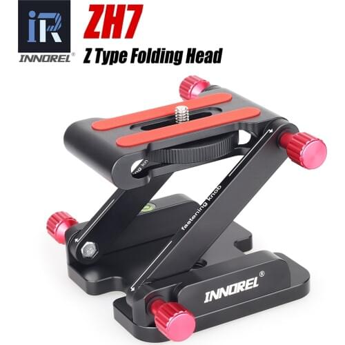ZH7 Folding Z Type Tilt Tripod Head Flex Z pan for Canon Nikon Sony DSLR Camera Sliders Quick Release Plate Aluminum Top Quality