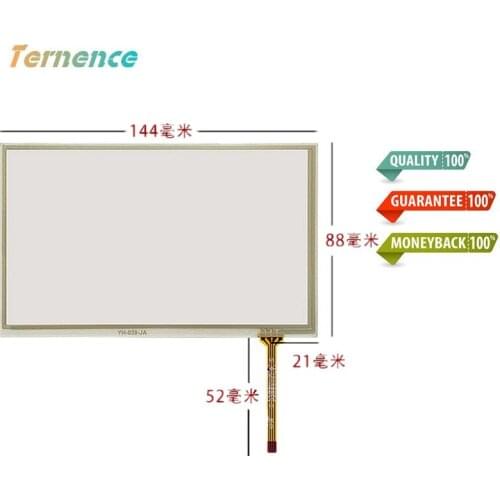 Skylarpu 5.8''inch 4 wire Soft touch screen panel Glass handwritten Original car screen upgrade touch screen 144mm*88mm