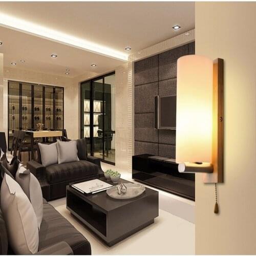 Led Wall Lamp Modern Sconce Stair Light Fixture Living Room Bedroom Bed Bedside Indoor Lighting For Home Hallway Loft Lamp