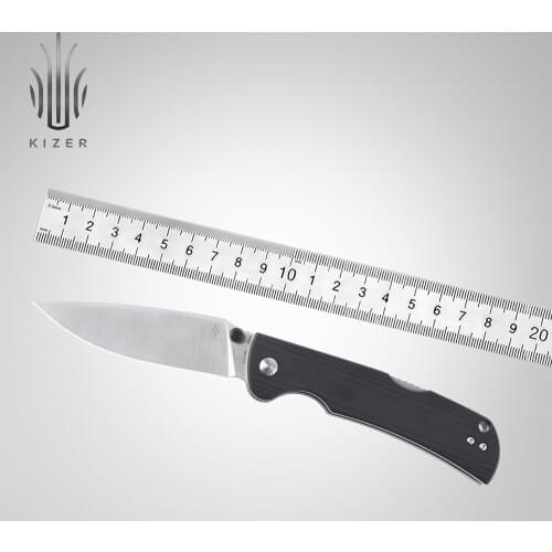 Kizer Tactical Knife V4538N1 Slicer 2021 New Arrival Black G10 Handle with N690 Steel Blade Folidng Knife Outdoor EDC Tools
