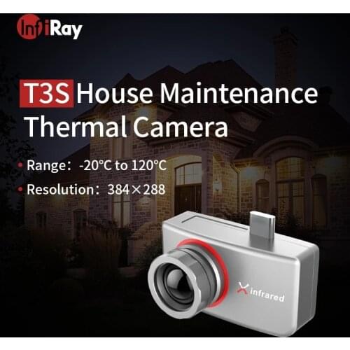InfiRay T3S 2021 New Mobile Phones Thermal Imaging Camera Infrared Imager Night Vision for Smart Phones Android Type-C Dropship
