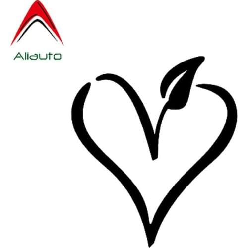 Aliauto Interesting Car Sticker Vegan Heart Custom Vinyl Waterproof Reflective Decal Automobile Decoration Accessories,15cm*13cm