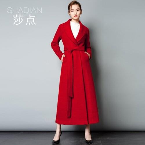 Woolen Coat Womens New Temperament Cashmere Coat in 2021
