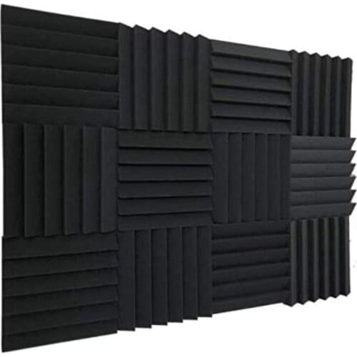 12 Pieces Acoustic Foam Panels,High Density Wedge Tiles Acoustic Padding for Home or Studio Sound Insulation,30X30X5cm