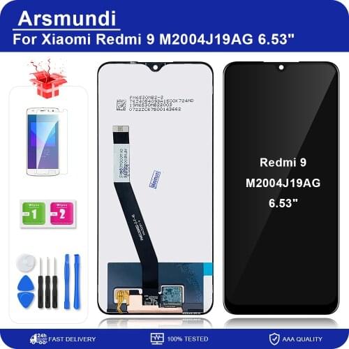 6.53'' For Xiaomi Redmi 9 M2004J19G Lcd Screen Tested LCD Display Touch Screen Replacement On For Xiaomi Redmi 9