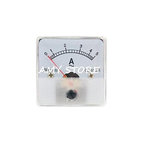 AC 0-5A Class 2.5 Accuracy Analog Amp Panel Meter Gauge