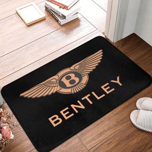 Bentley Doormat Carpet Mat Rug Polyester Anti-slip Floor Decor Bath Bathroom Kitchen Balcony 40*60