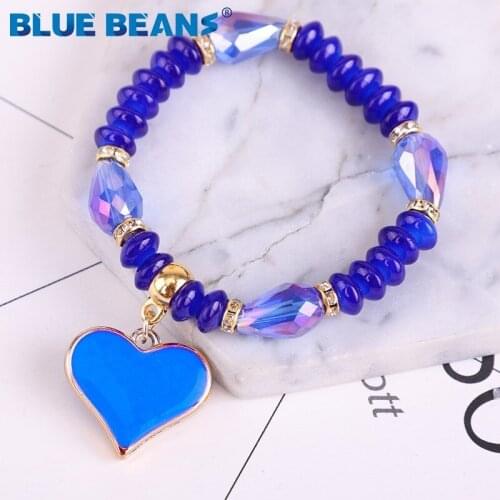 Meteorite cross Jesus religion Bracelets Crystal Bangles fashion boho tak Women jewellery With punk Beads bohemian Jewelry Hot