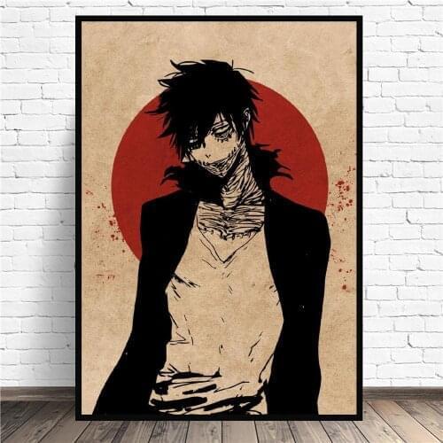 Dabi bnha Anime Art Print Modern Poster Wall Pictures Living Room Decor