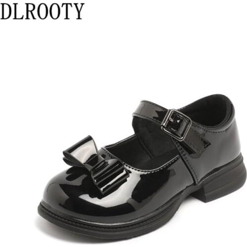 Children Leather Shoes Bow-Knot Princess Sport Girl Sneakers Kids Casual Child Flat Soft Autumn Spring Loafers