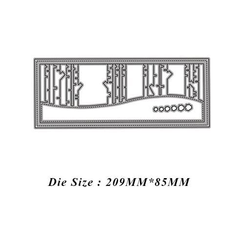 JMCRAFT 2021 Christmas Tree Frame Metal Cutting Dies DIY Scrapbook Handmade Paper Craft Metal Steel Template Dies