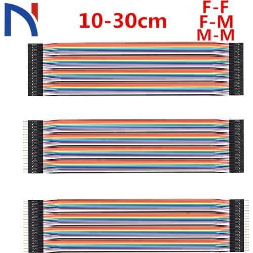 Dupont Line 10cm 20cm 30cm Male to Male, Female to Male, and Female to Female Jumper Wire Connector Dupont Cable sfor Breadboard