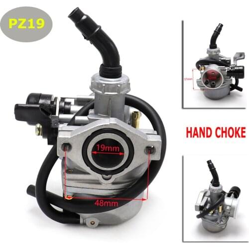 PZ19 19mm Hand Choke Carburetor Carb For Intake Pipe 50cc 70cc 90cc 110cc 125cc Quad ATV