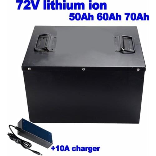 72v 50Ah 60Ah 70Ah lithium li ion polymer battery pack 3000w 50A BMS for Security equipment sightseeing car solar energy storage