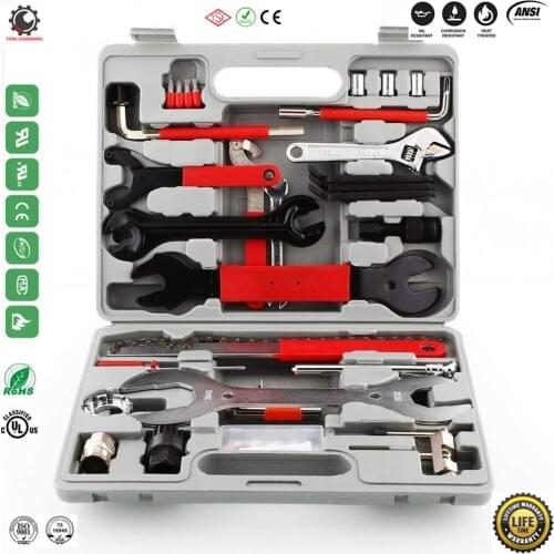 Bike Repair Tool Kits,48 Pcs Multifunction Tool Kit with Torque Wrench Maintenance Tool Set Value Professional Home Bike Tool