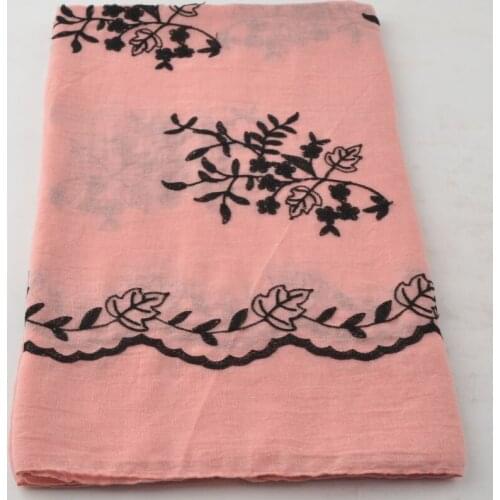 New 2018,floral hijab,cotton plain scarf,Cotton embroidery scarf,Muslim hijab,shawls and scarves,wraps shawls,cape with big size