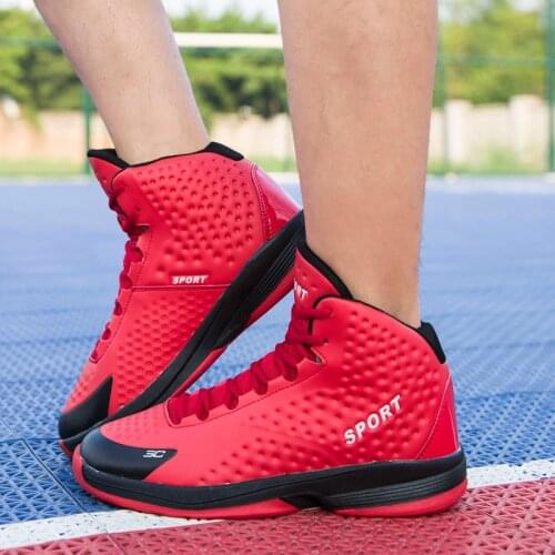 2019 New Basketball Shoes Mens Basketball Boots Light High Ankle Zapatillas De Baloncesto Outdoor Plus Size Mens Sneakers