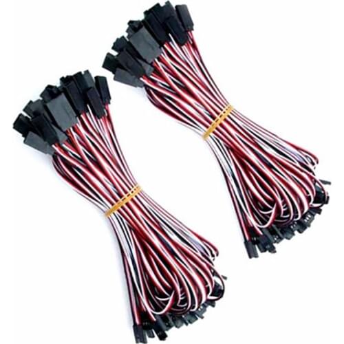 OliYin wholesale price 100pcs/lot 500mm 26AWG 30 Cores Servo RC Extension For Futaba JR Lead Wire Cable FPV Parts