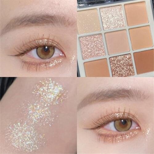 9 Colors All Matte Eyeshadow Palette Eyeshadow Primer Waterproof Glitter Nude Eye Pigment Matte Shimmer Shine Eye Shadow Powder