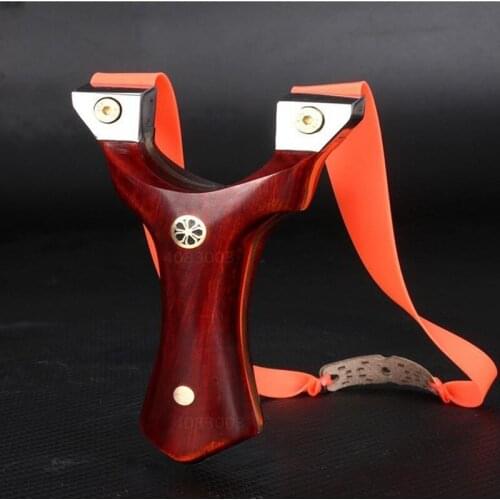 Outdoor Hunting tool Titanium alloy Slingshot Sports game camping Catapult with Flat Rubber Bands Shooting Fast bow Sales shop