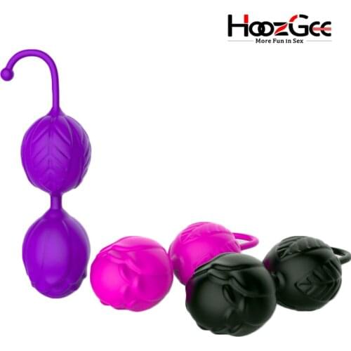 HoozGee Silicone Vagina Ball Smart Kegel Balls Vagina Tighten Shrinking Ball Vaginal Exercise Geisha Ball Sex Toys for Women