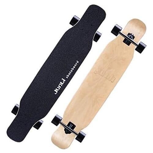 Skateboard 47" Girl Dance Longboard 8 Layers of Maple Deck, Freestyle for Girls Road Skateboard, Load 150KG
